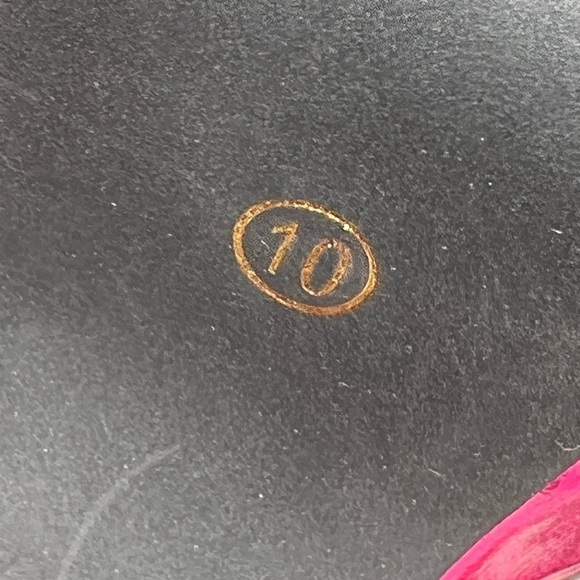 NEW Azalea Wang Metallic Pink EYES ON ME Chunky Strappy Sandal Size 10 - Picture 14 of 14